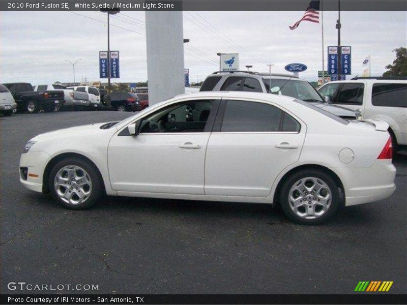 White Suede / Medium Light Stone 2010 Ford Fusion SE