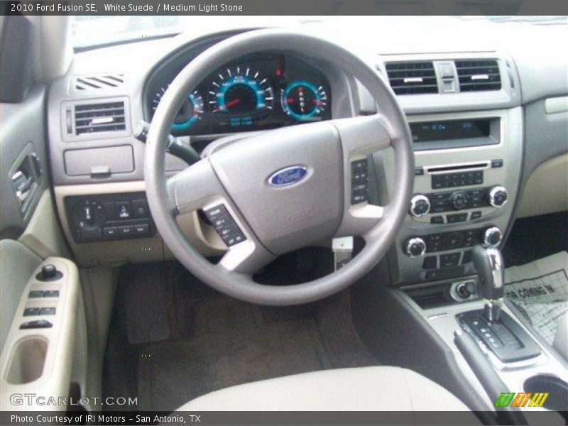 White Suede / Medium Light Stone 2010 Ford Fusion SE