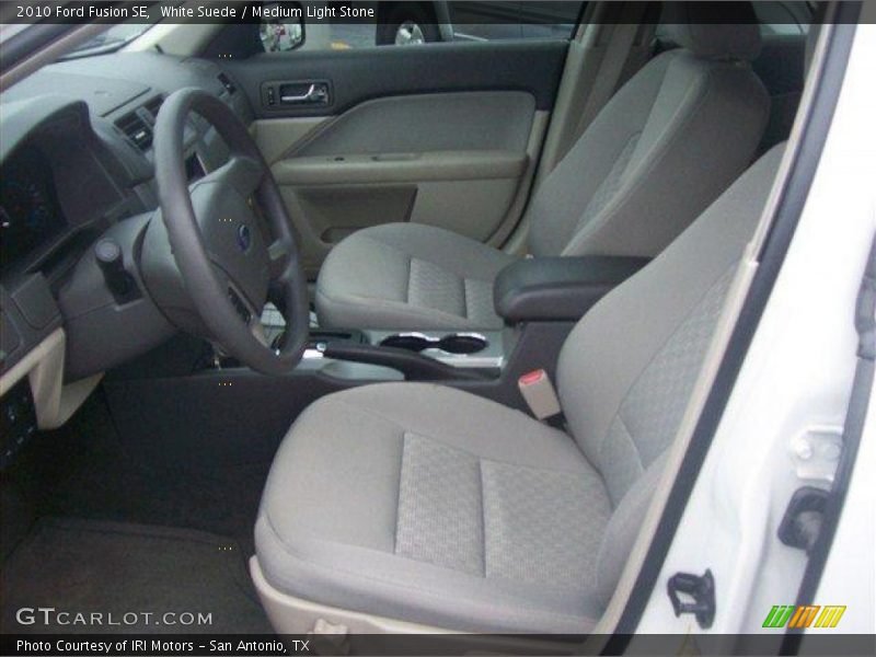 White Suede / Medium Light Stone 2010 Ford Fusion SE
