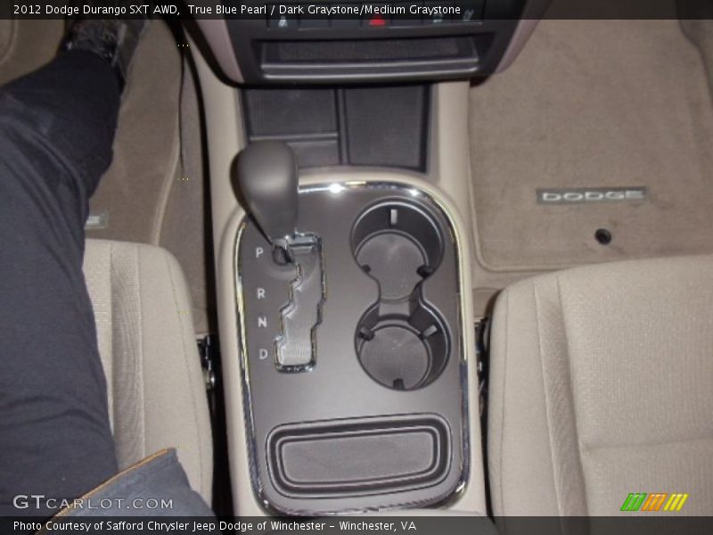 True Blue Pearl / Dark Graystone/Medium Graystone 2012 Dodge Durango SXT AWD
