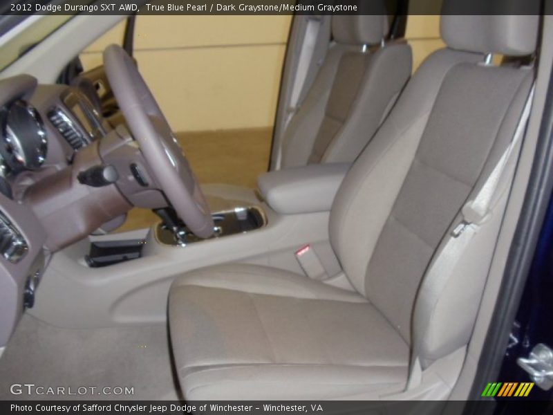 True Blue Pearl / Dark Graystone/Medium Graystone 2012 Dodge Durango SXT AWD