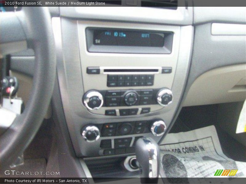 White Suede / Medium Light Stone 2010 Ford Fusion SE