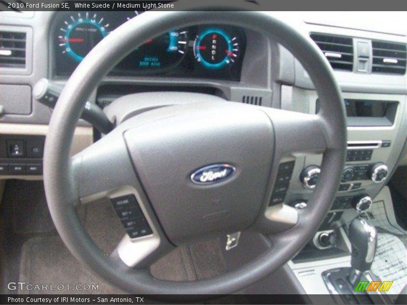 White Suede / Medium Light Stone 2010 Ford Fusion SE