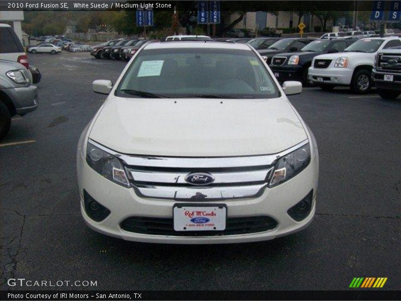 White Suede / Medium Light Stone 2010 Ford Fusion SE