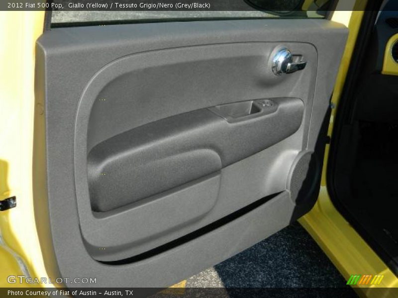 Giallo (Yellow) / Tessuto Grigio/Nero (Grey/Black) 2012 Fiat 500 Pop