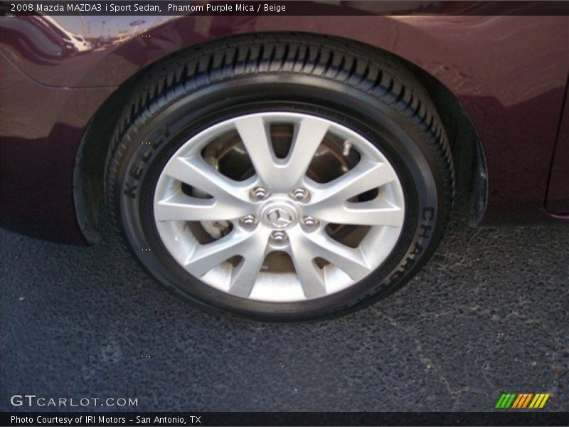 Phantom Purple Mica / Beige 2008 Mazda MAZDA3 i Sport Sedan