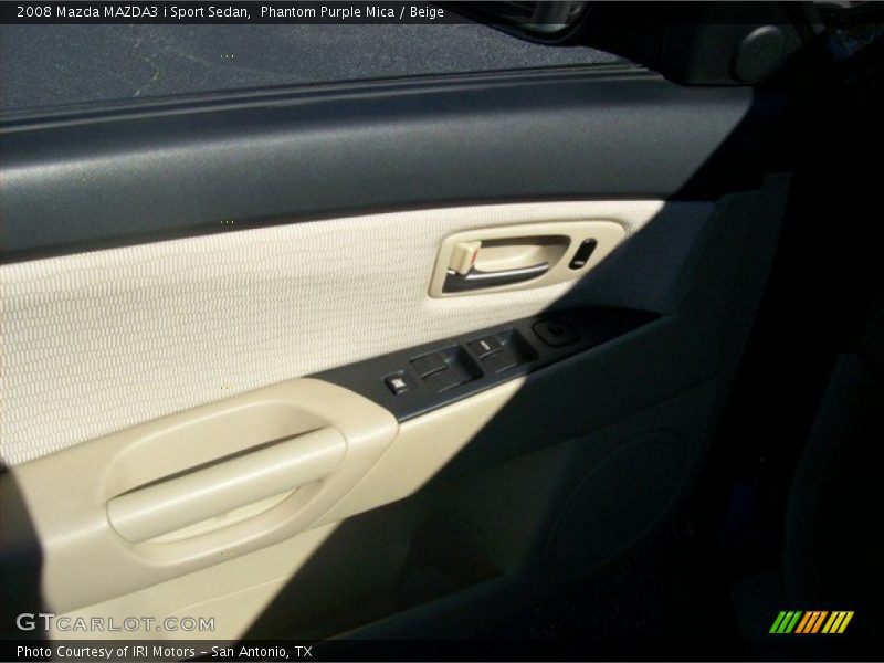 Phantom Purple Mica / Beige 2008 Mazda MAZDA3 i Sport Sedan