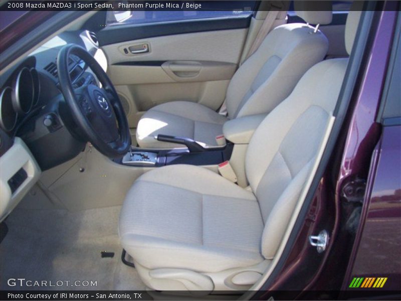 Phantom Purple Mica / Beige 2008 Mazda MAZDA3 i Sport Sedan