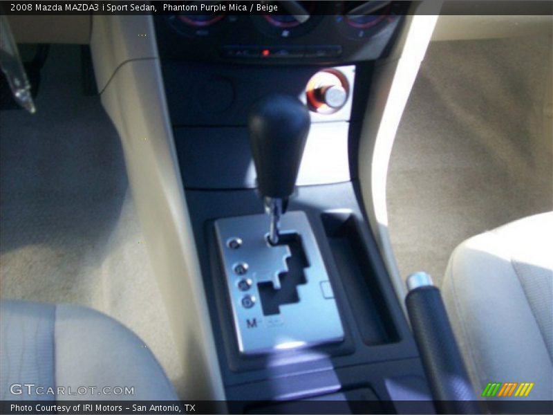 Phantom Purple Mica / Beige 2008 Mazda MAZDA3 i Sport Sedan