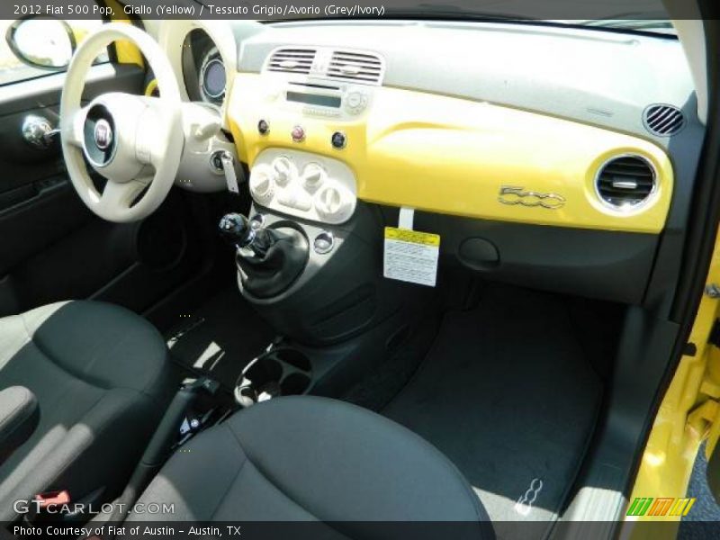 Giallo (Yellow) / Tessuto Grigio/Avorio (Grey/Ivory) 2012 Fiat 500 Pop