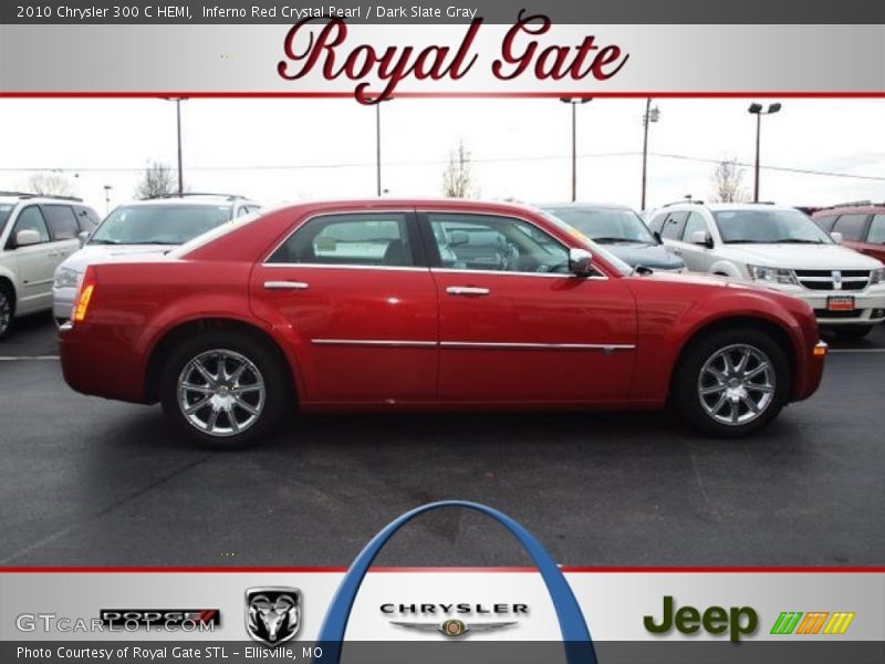 Inferno Red Crystal Pearl / Dark Slate Gray 2010 Chrysler 300 C HEMI