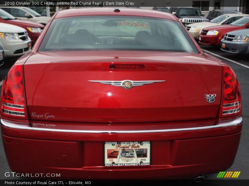 Inferno Red Crystal Pearl / Dark Slate Gray 2010 Chrysler 300 C HEMI