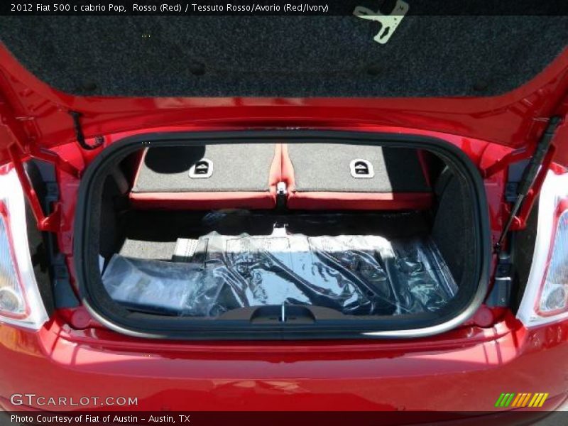 Rosso (Red) / Tessuto Rosso/Avorio (Red/Ivory) 2012 Fiat 500 c cabrio Pop