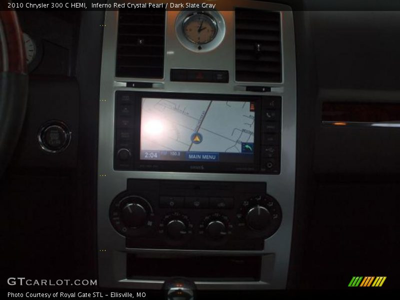 Inferno Red Crystal Pearl / Dark Slate Gray 2010 Chrysler 300 C HEMI