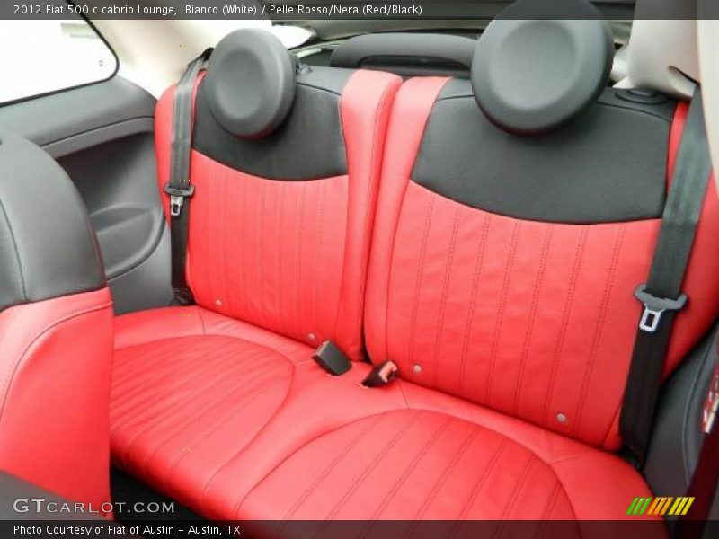  2012 500 c cabrio Lounge Pelle Rosso/Nera (Red/Black) Interior