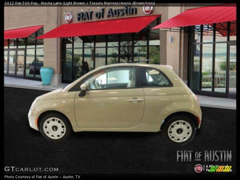 Mocha Latte (Light Brown) / Tessuto Marrone/Avorio (Brown/Ivory) 2012 Fiat 500 Pop