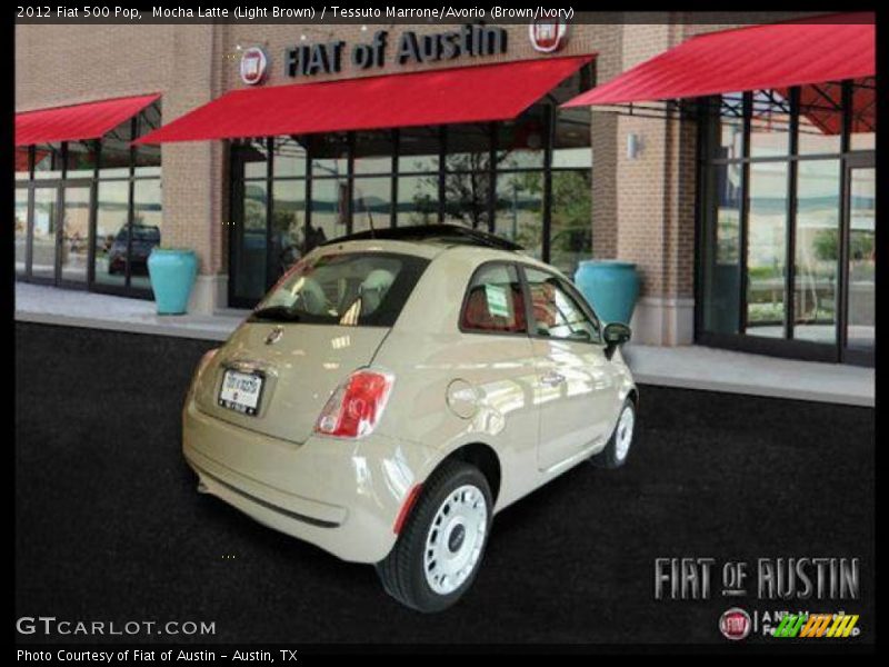 Mocha Latte (Light Brown) / Tessuto Marrone/Avorio (Brown/Ivory) 2012 Fiat 500 Pop