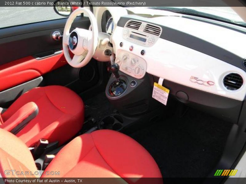 Dashboard of 2012 500 c cabrio Pop