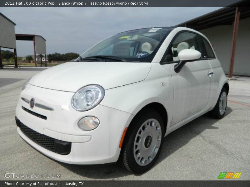 Front 3/4 View of 2012 500 c cabrio Pop