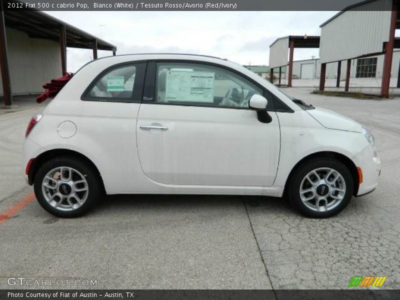  2012 500 c cabrio Pop Bianco (White)