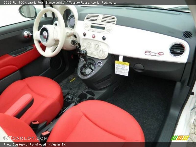 Dashboard of 2012 500 c cabrio Pop