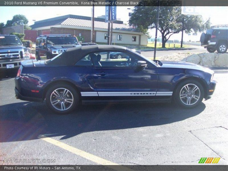 Kona Blue Metallic / Charcoal Black 2010 Ford Mustang V6 Premium Convertible
