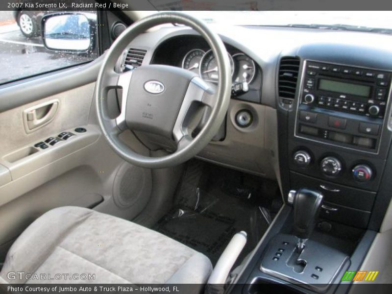Radiant Red / Beige 2007 Kia Sorento LX