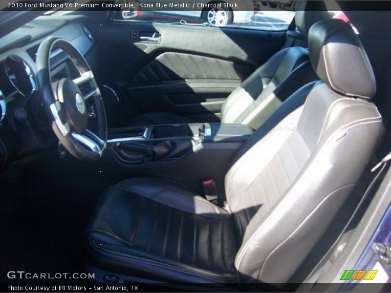 Kona Blue Metallic / Charcoal Black 2010 Ford Mustang V6 Premium Convertible