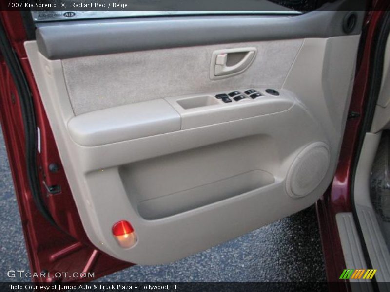 Radiant Red / Beige 2007 Kia Sorento LX