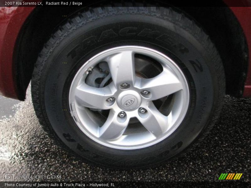 Radiant Red / Beige 2007 Kia Sorento LX