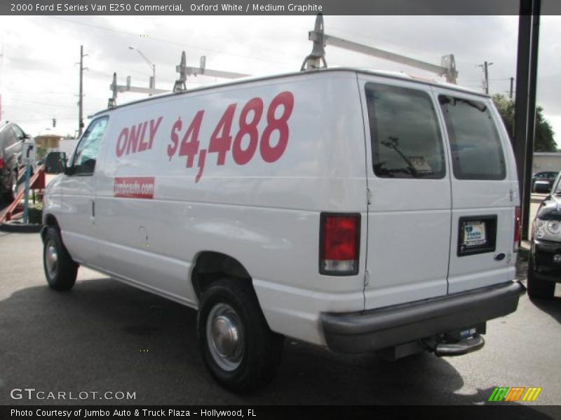 Oxford White / Medium Graphite 2000 Ford E Series Van E250 Commercial