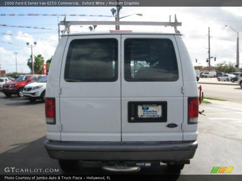 Oxford White / Medium Graphite 2000 Ford E Series Van E250 Commercial