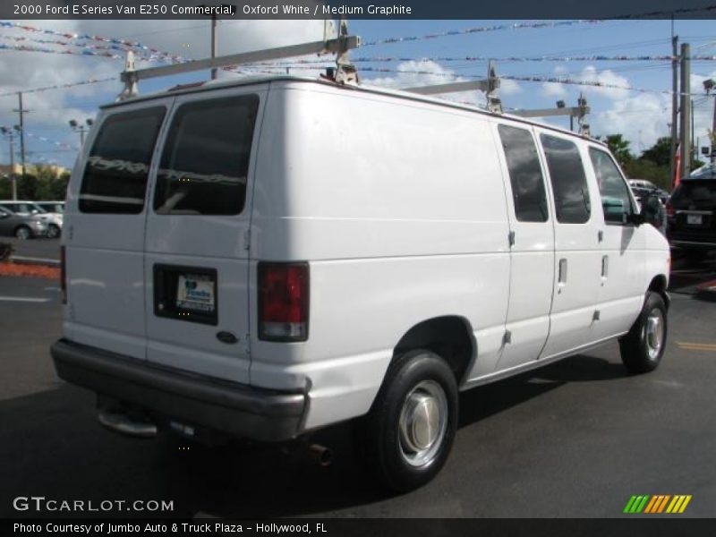 Oxford White / Medium Graphite 2000 Ford E Series Van E250 Commercial