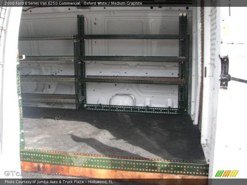 Oxford White / Medium Graphite 2000 Ford E Series Van E250 Commercial