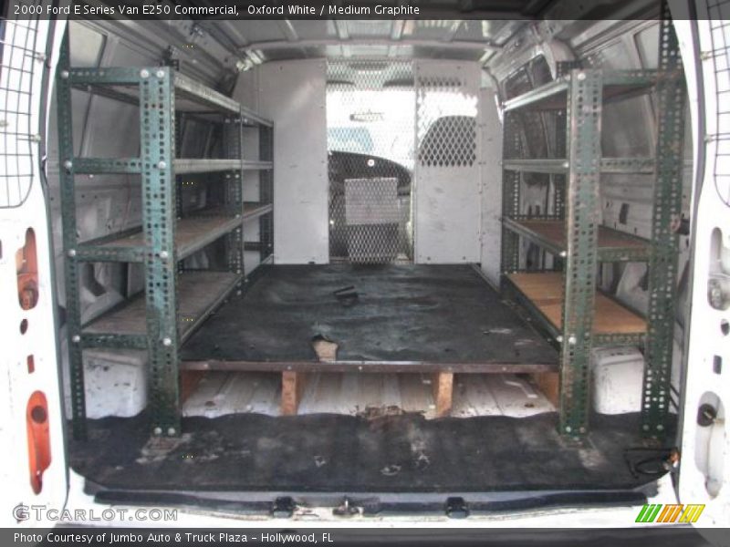 Oxford White / Medium Graphite 2000 Ford E Series Van E250 Commercial
