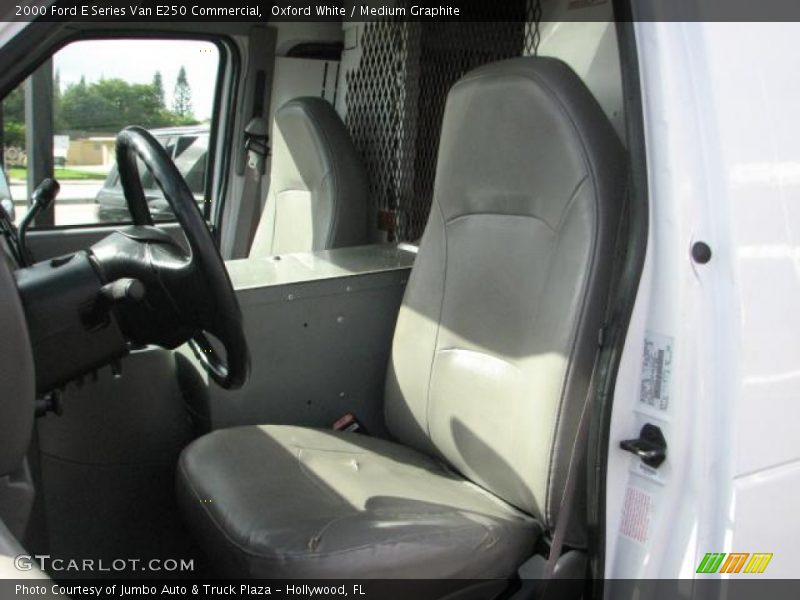 Oxford White / Medium Graphite 2000 Ford E Series Van E250 Commercial