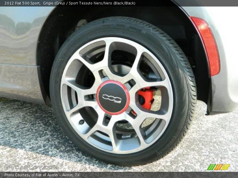 Grigio (Grey) / Sport Tessuto Nero/Nero (Black/Black) 2012 Fiat 500 Sport
