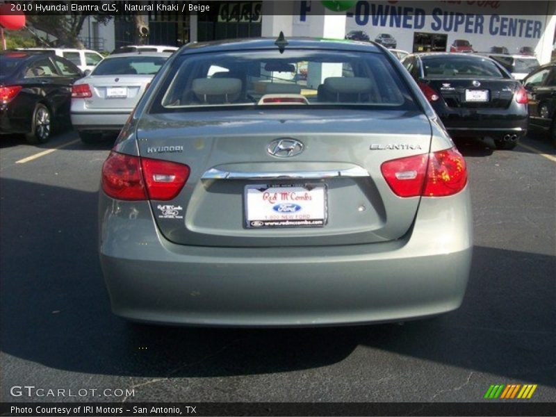 Natural Khaki / Beige 2010 Hyundai Elantra GLS