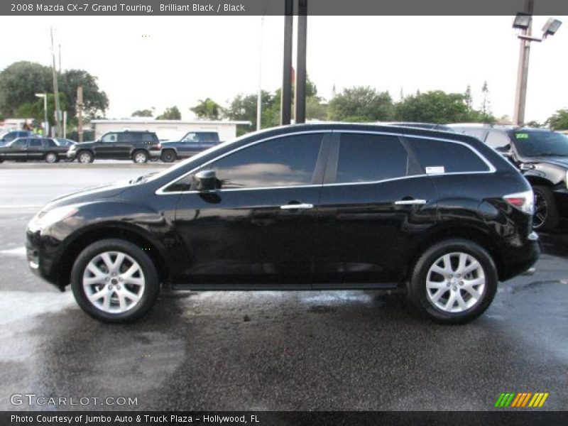 Brilliant Black / Black 2008 Mazda CX-7 Grand Touring