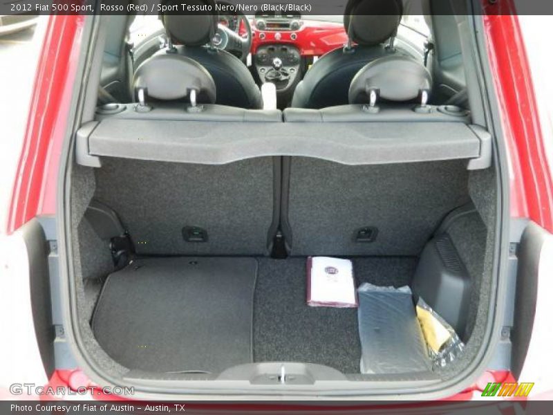 Rosso (Red) / Sport Tessuto Nero/Nero (Black/Black) 2012 Fiat 500 Sport