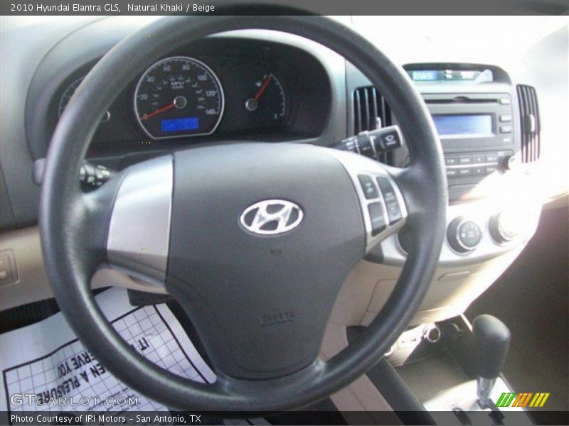 Natural Khaki / Beige 2010 Hyundai Elantra GLS