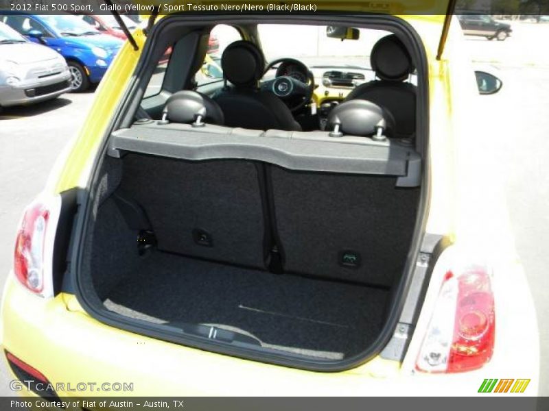 Giallo (Yellow) / Sport Tessuto Nero/Nero (Black/Black) 2012 Fiat 500 Sport