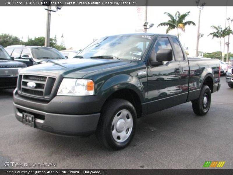 Forest Green Metallic / Medium/Dark Flint 2008 Ford F150 STX Regular Cab
