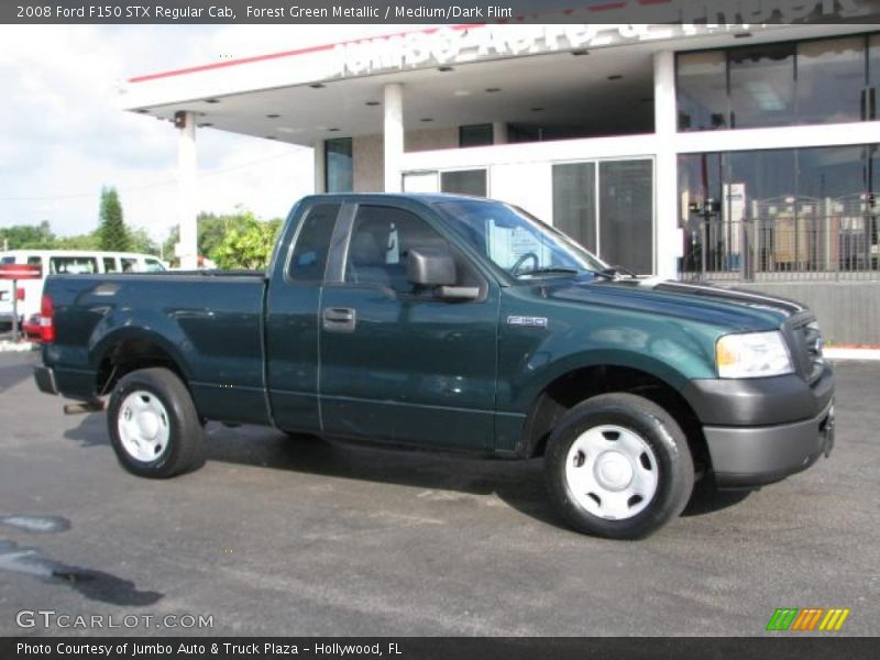 Forest Green Metallic / Medium/Dark Flint 2008 Ford F150 STX Regular Cab