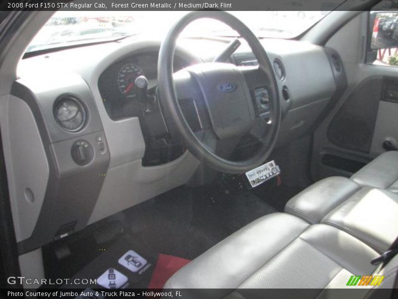 Forest Green Metallic / Medium/Dark Flint 2008 Ford F150 STX Regular Cab