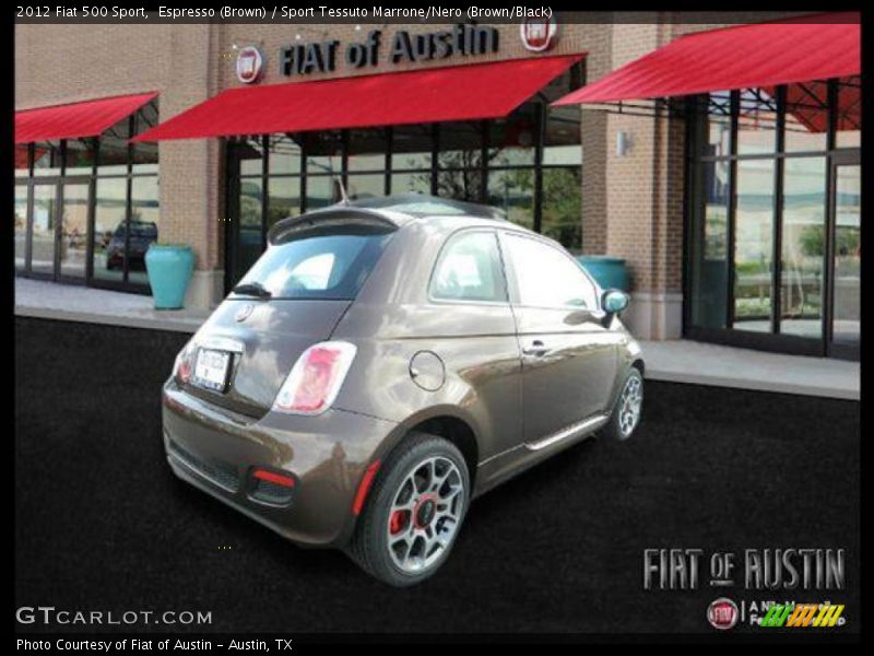 Espresso (Brown) / Sport Tessuto Marrone/Nero (Brown/Black) 2012 Fiat 500 Sport