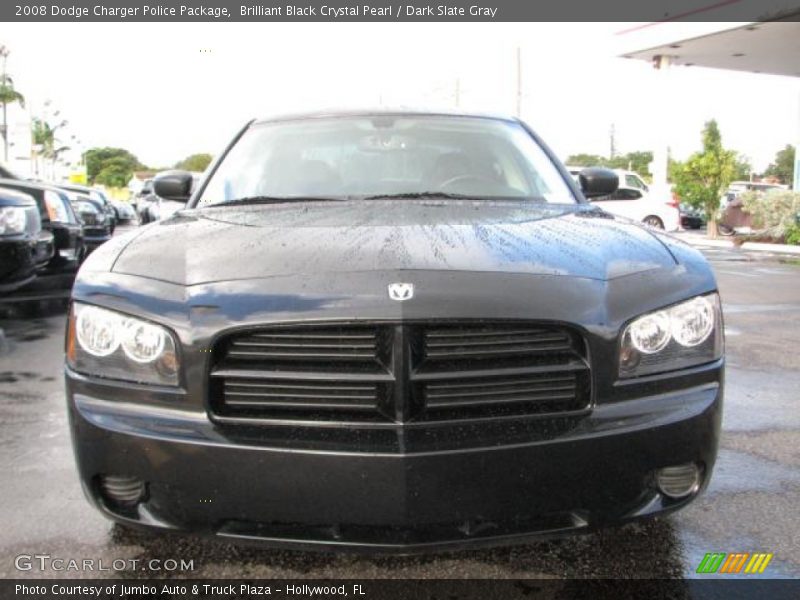 Brilliant Black Crystal Pearl / Dark Slate Gray 2008 Dodge Charger Police Package