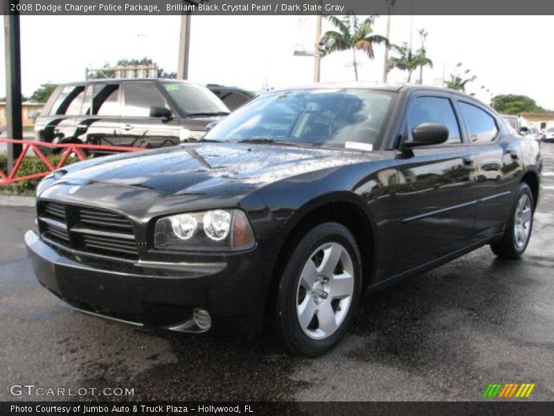 Brilliant Black Crystal Pearl / Dark Slate Gray 2008 Dodge Charger Police Package