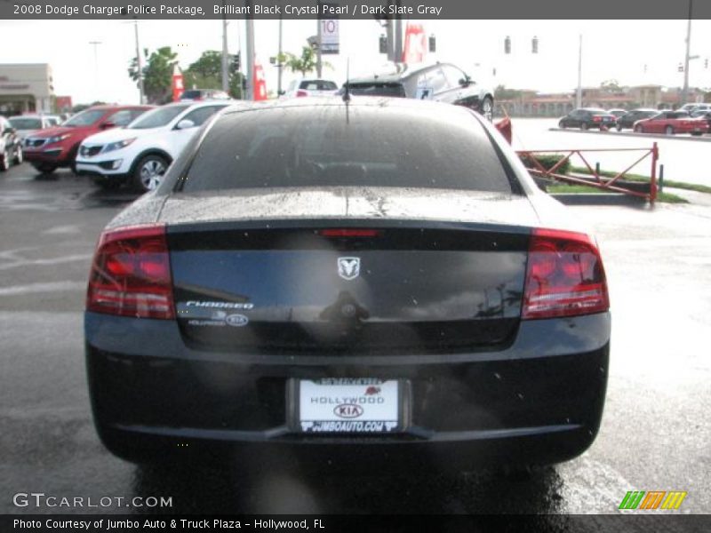 Brilliant Black Crystal Pearl / Dark Slate Gray 2008 Dodge Charger Police Package