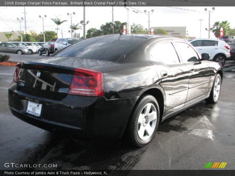 Brilliant Black Crystal Pearl / Dark Slate Gray 2008 Dodge Charger Police Package